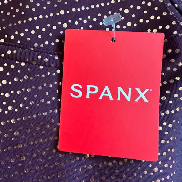 Spanx | NWT Size S Sara Blakely Leggings Metallic Mist 1wine Rose Gold - Picture 15 of 16